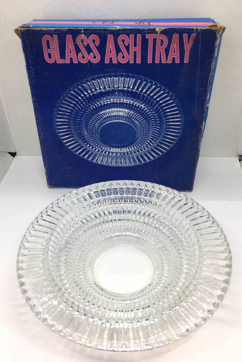 【未使用保管品】GLASS ASH TRAY シャイン灰皿 昭和レトロ HASEGAWA GLASS G-230拍卖