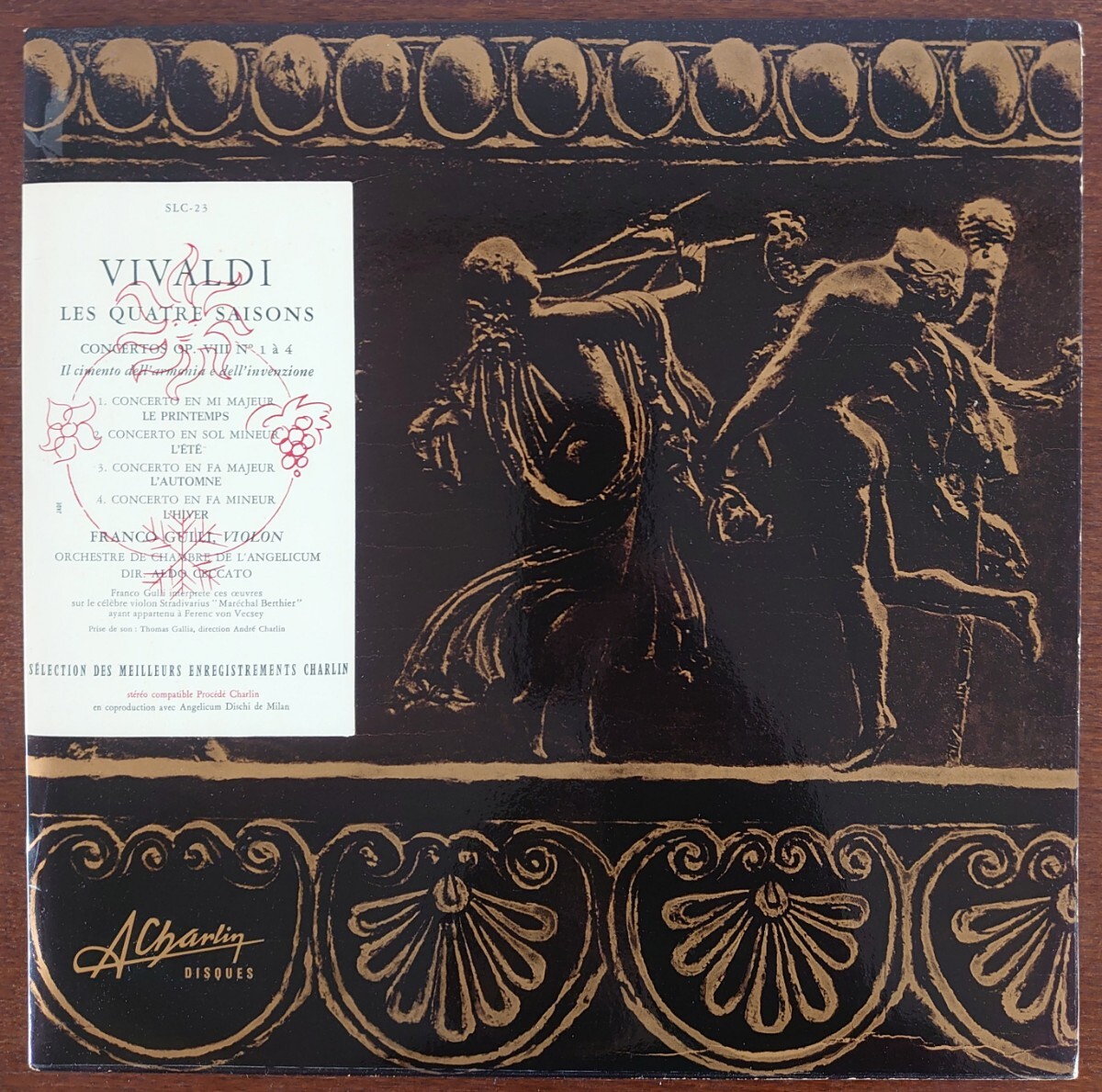 【LP】SLC-23/Les Quatre Saisons-四季/ヴィヴァルディ/(合奏協奏曲)指揮:浜田徳昭/アルド・チェッカート ヴァイオリン:フランコ・グッリ拍卖