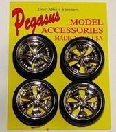 新品プラモデル 1/24 “ALBA’S” 23インチ スピナーホイール クロームメッキ仕様 タイヤ付4本セッ拍卖