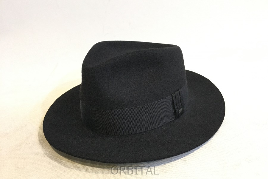 二子玉) SAINT LAURENT サンローラン 22FW 未使用 Fedora ハット ラビットハット ユニセックス サイズ58 箱付 706545 3YL03拍卖