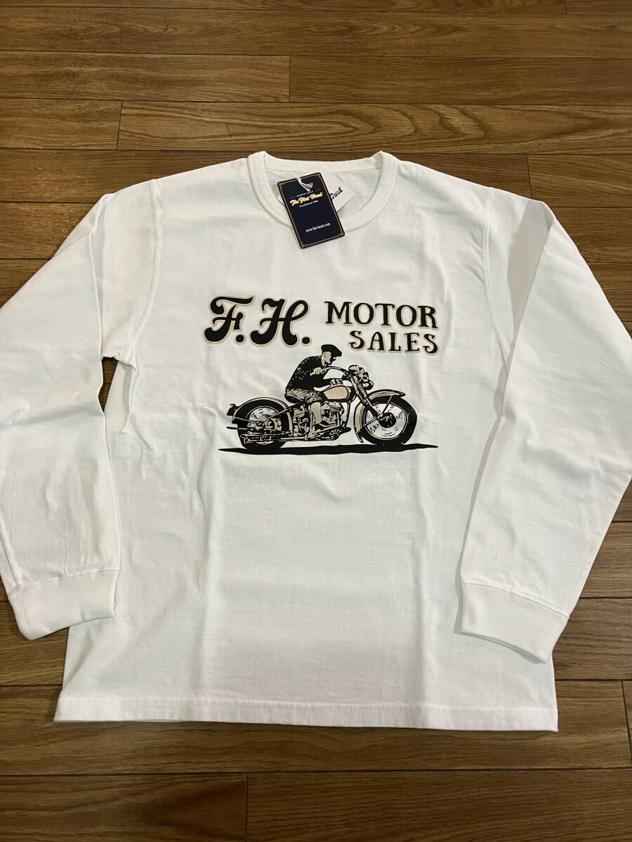 THE FLAT HEAD FN-THCL-103 ロンTEE MOTOR SALES WHT 38拍卖