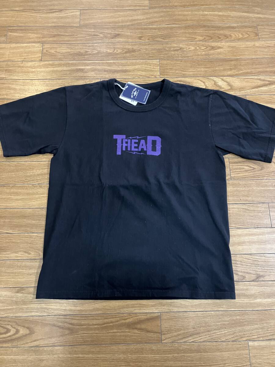 THE FLAT HEAD FN-TSW-003 S/S TEE オーバーサイズ T F HEAD BLK M拍卖
