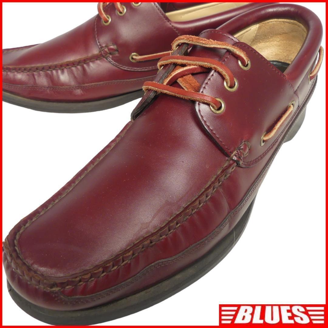 即決★VISARUNO★25cm レザーデッキシューズ ビサルノ メンズ 7 茶 本革 スリッポン 本皮 ローファー 革靴 シューズ モカシン拍卖