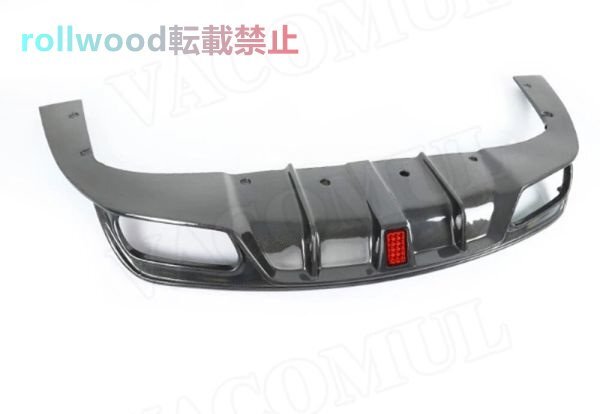 リアバンパー ディフューザー リアルカーボン LED ベンツ CLAクラス C117 W117 2013-2019 リア スポイラー カナード ブレード拍卖