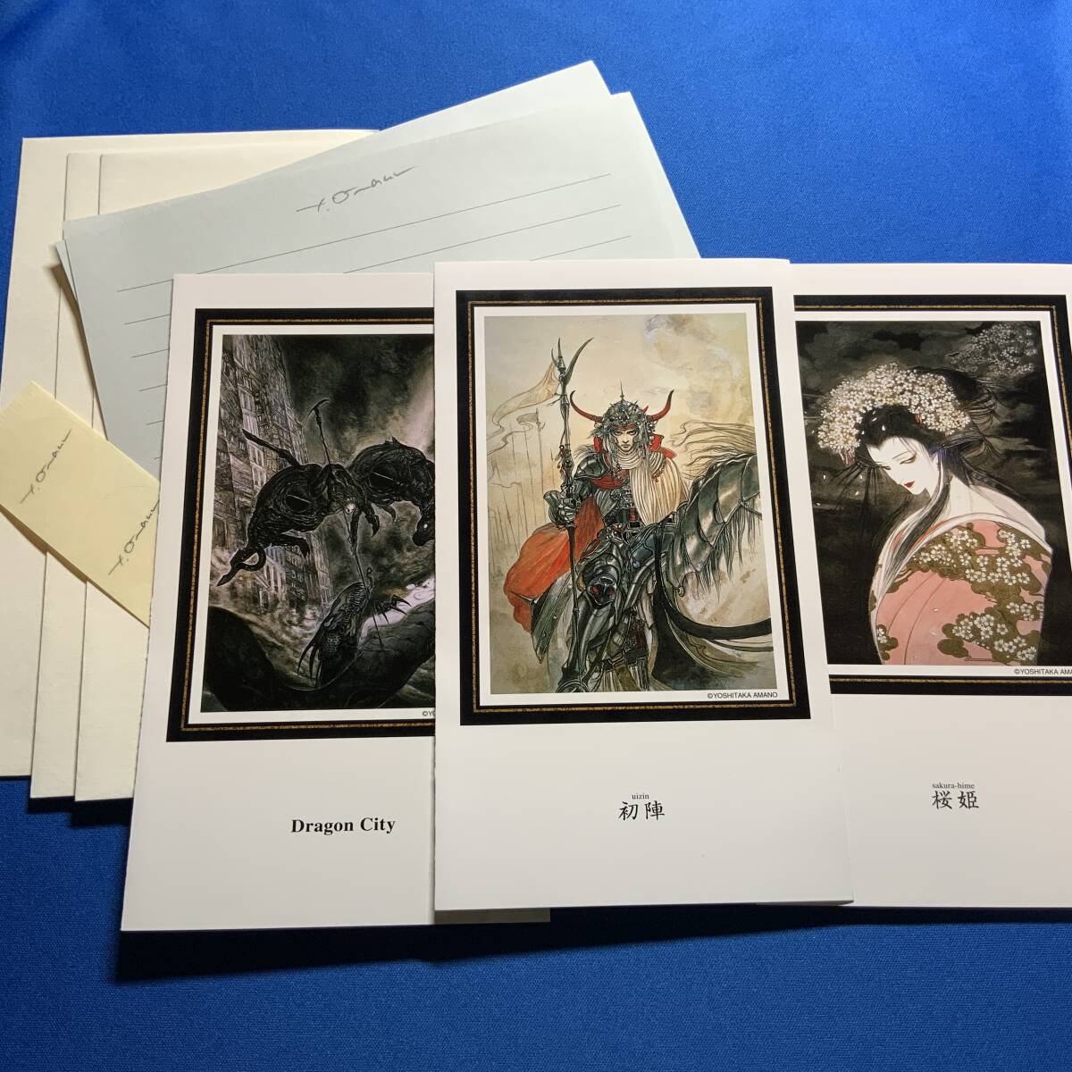 天野喜孝 レターセット アールビバン ART VIVAN 初陣 Dragon City 桜姫 B 拍卖