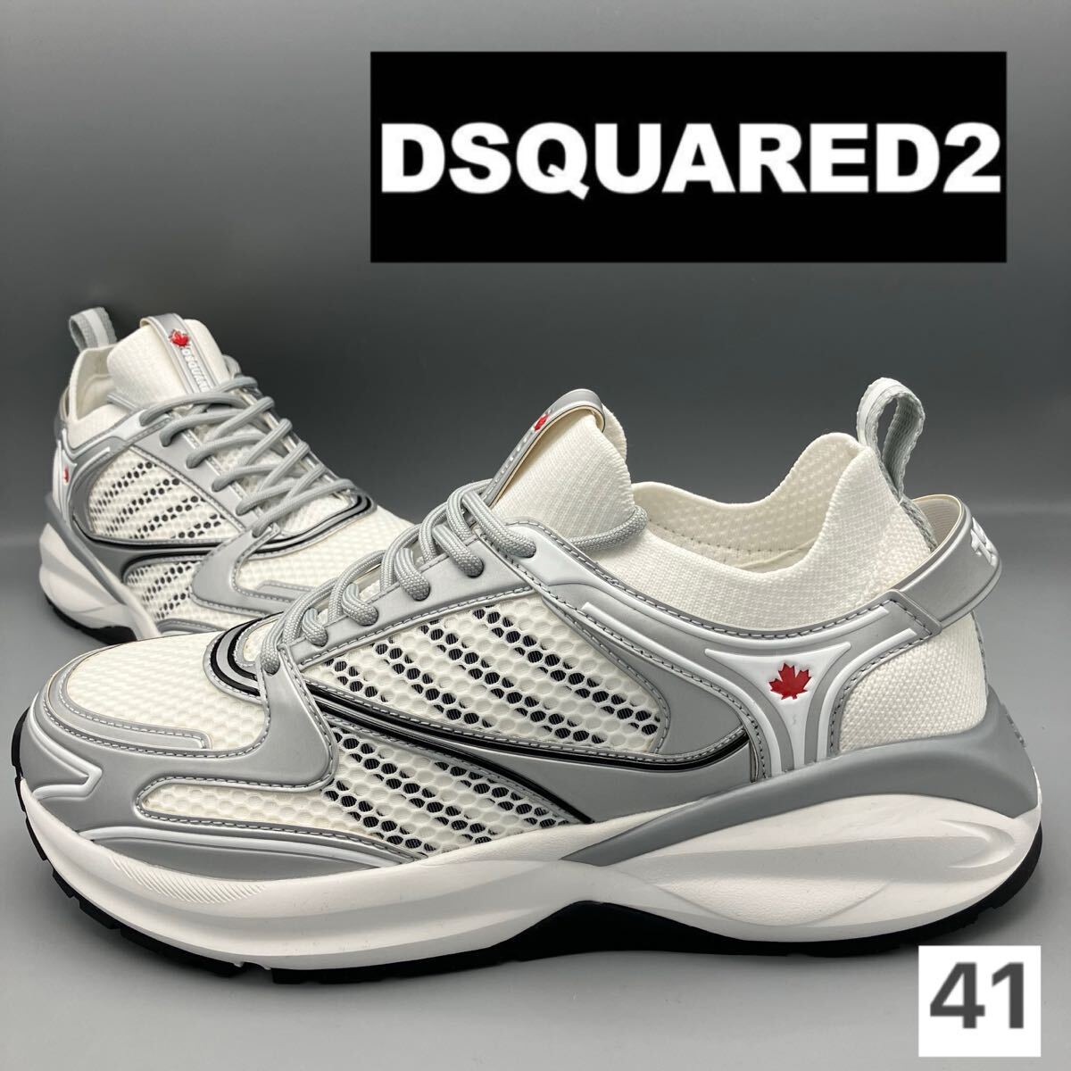 ◆◆未使用 jp26.0 41 ディースクエアード スニーカー DASH SI拍卖