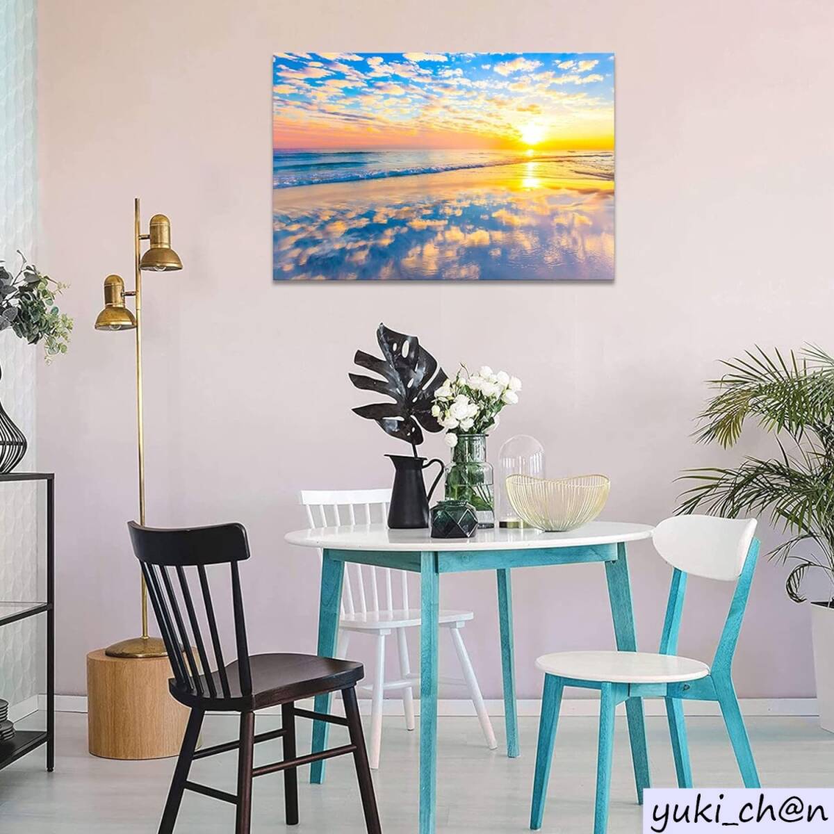 アートパネル 絵画 風景画 30cmx40cm 自然風景 海 空 太陽 雲 インテリア 日光 壁掛け 風水 玄関 室内装飾拍卖