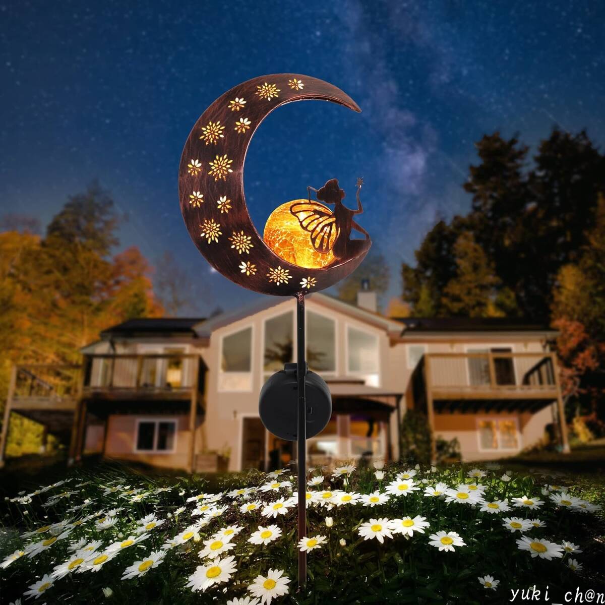 ソーラーライト 100cm フェアリー ガーデンライト ハロウィン IP65 防水 電池不要 庭 芝生 飾り ギフト プレゼント拍卖