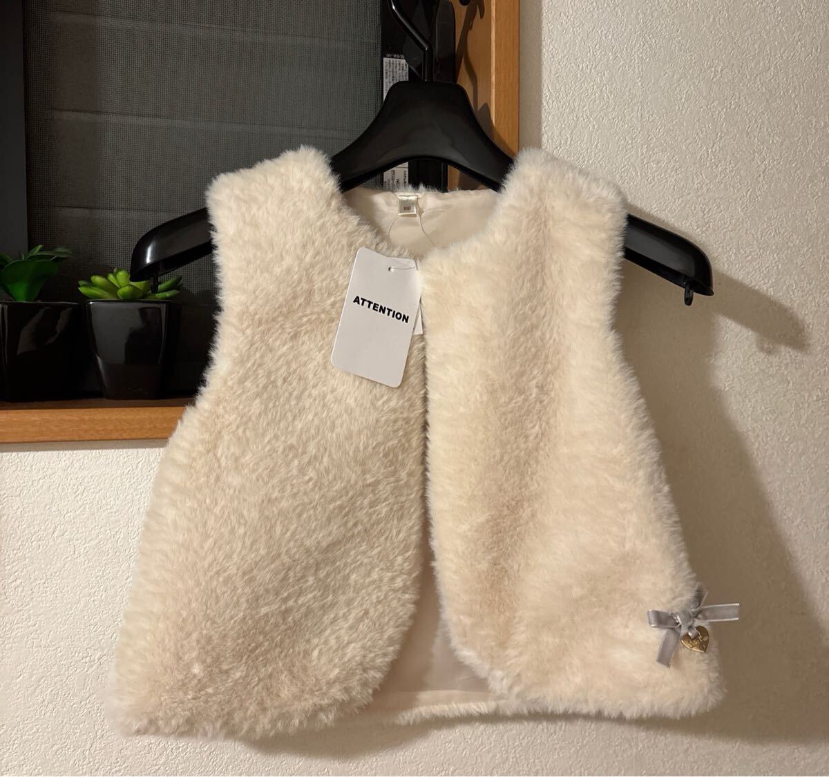 未使用 タグ付き 100サイズ フェイク ファーべスト拍卖