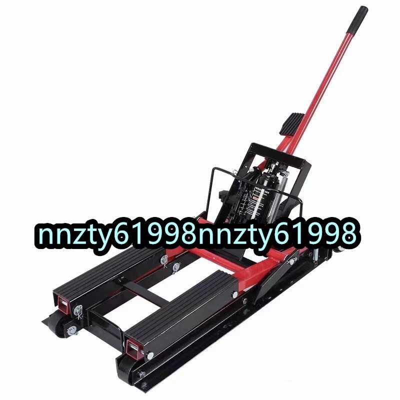 新入荷☆耐荷重 バイクジャッキ バイク ジャッキ バイクリフト バイクスタンド 油圧式 足踏み式 耐荷重680kg拍卖