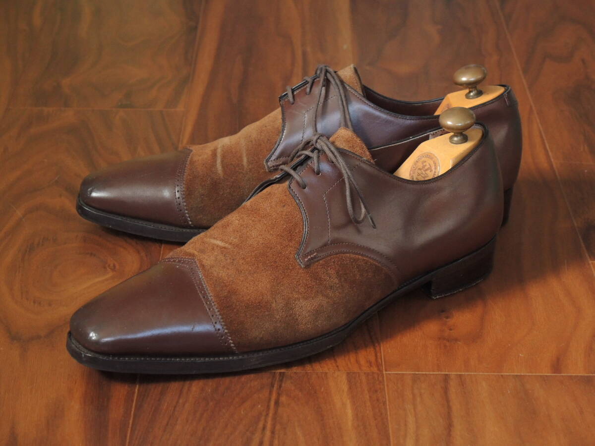 美品 英国トップクリエイター 28万円 Gaziano&Girling ガジアーノガーリング 11F TG73 ダイヤモンドキャップトゥ拍卖