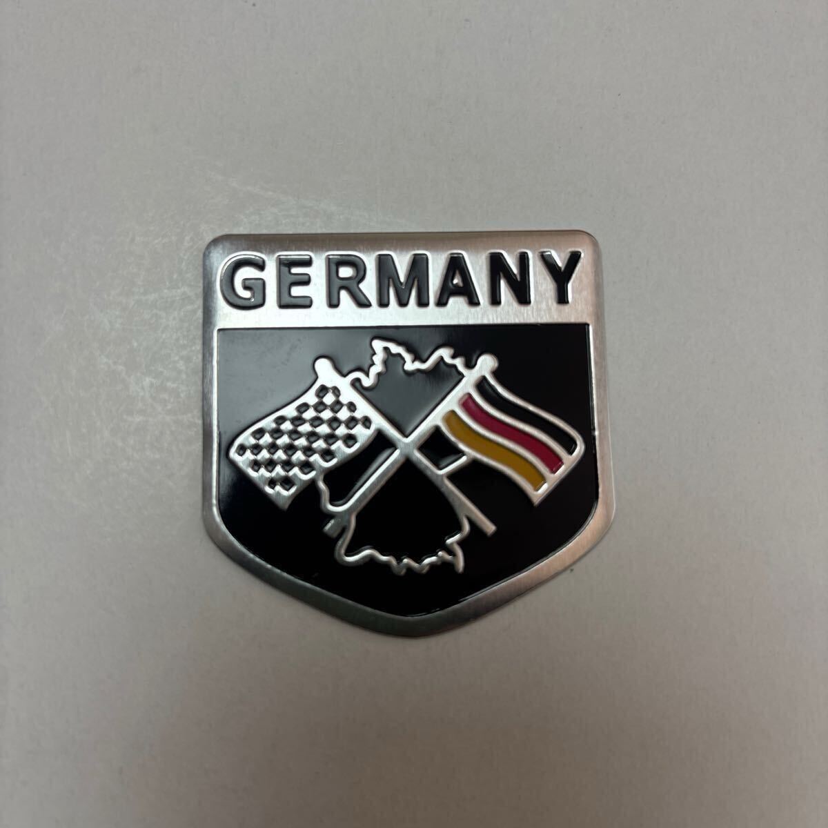 ドイツ GERMANY アルミ ステッカー 1枚 メルセデスベンツ、BMW、アウディ、フォルクスワーゲン拍卖