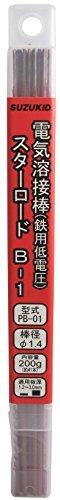 スター電器製造(SUZUKID)スターロードB-1 低電圧軟鋼用溶接棒 1.4φ*230mm 200g PB-01拍卖
