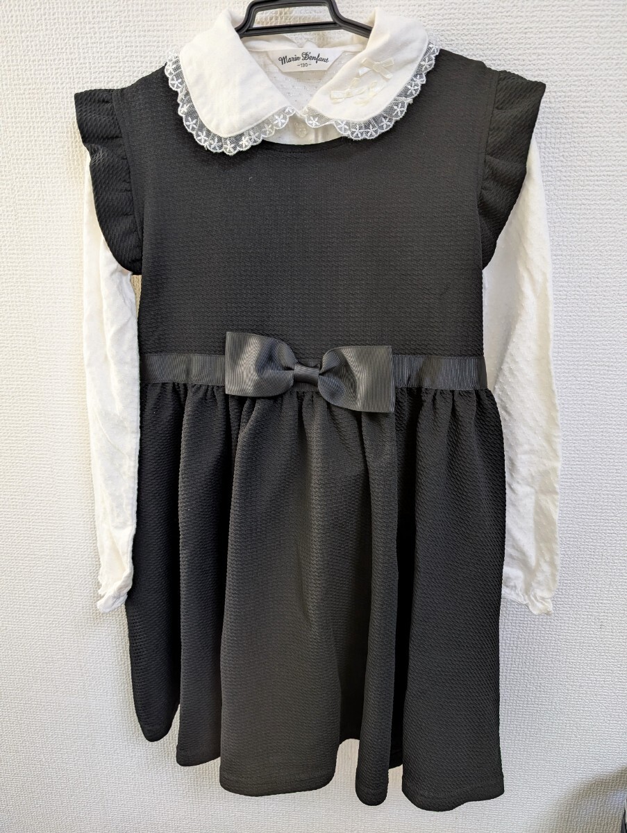 ★キッズ★ブラウス・ワンピースセット★130cm120cm★入学式★小学校★おでかけ★拍卖