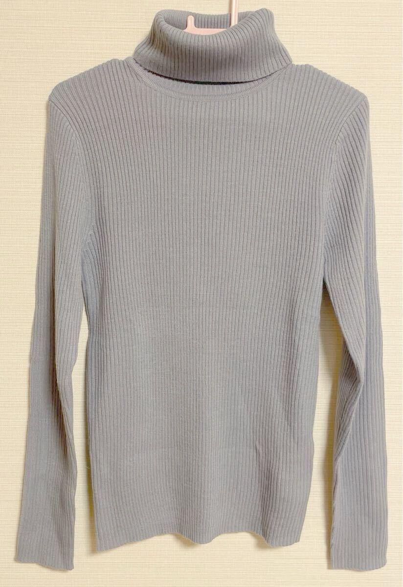 ニコル タートル リブ ニット 長袖 F フリーサイズ拍卖