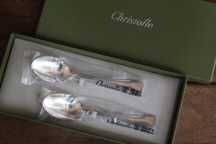 未使用【クリストフル アルビ】コーヒー スプーン 2本拍卖