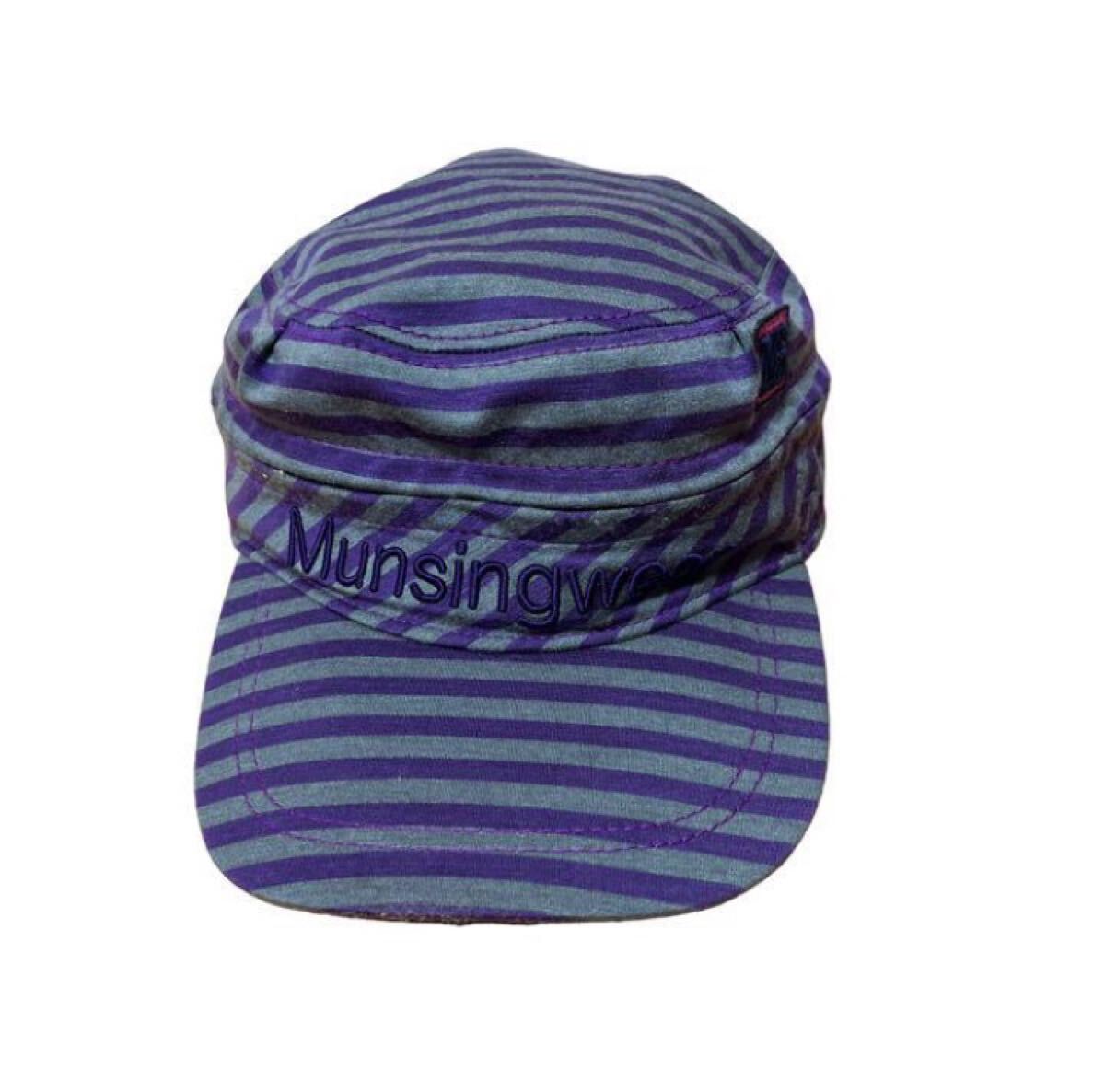 2WAY Munsingwear マンシングウェア ワークキャップ サンバイザー 帽子 パープル拍卖