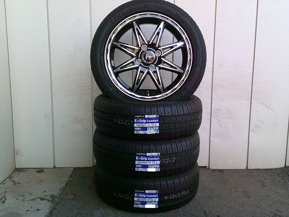 新品☆グッドイヤーE-Gripコンフォート☆165/50R15セット☆軽自動車☆Hu拍卖
