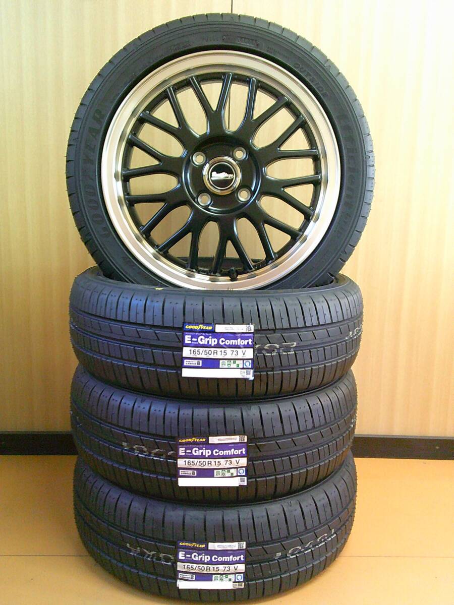 グッドイヤー☆165/50R15セット☆ミラ・アルトワークス・タント・ルークス・ラパン・ムーヴ・パレット・Nボックス☆軽自動車カスタムに☆Hm拍卖