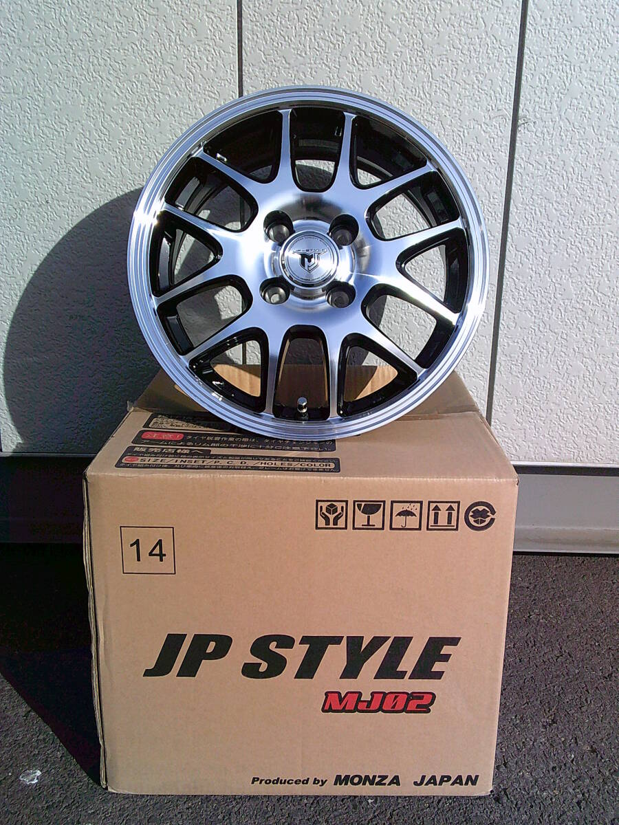 新品☆JP-STYLE☆14×5.5J+40☆100-4H☆アクア・タンク・ルーミー・ノート・デミオ等☆Hm拍卖
