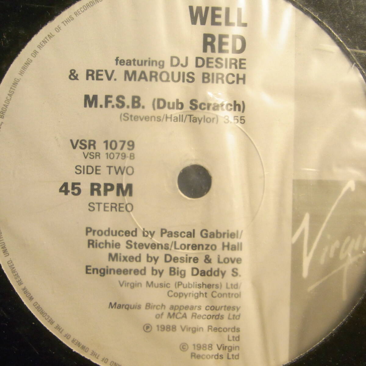 Well Red - M.F.S.B. (Resolve Mix)拍卖