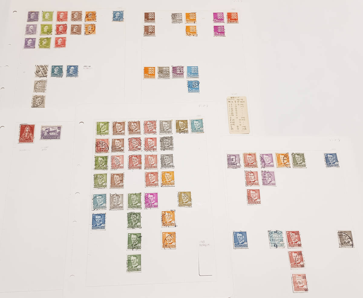 デンマーク切手 使用済1942年~1948年 81枚 長期保管品拍卖