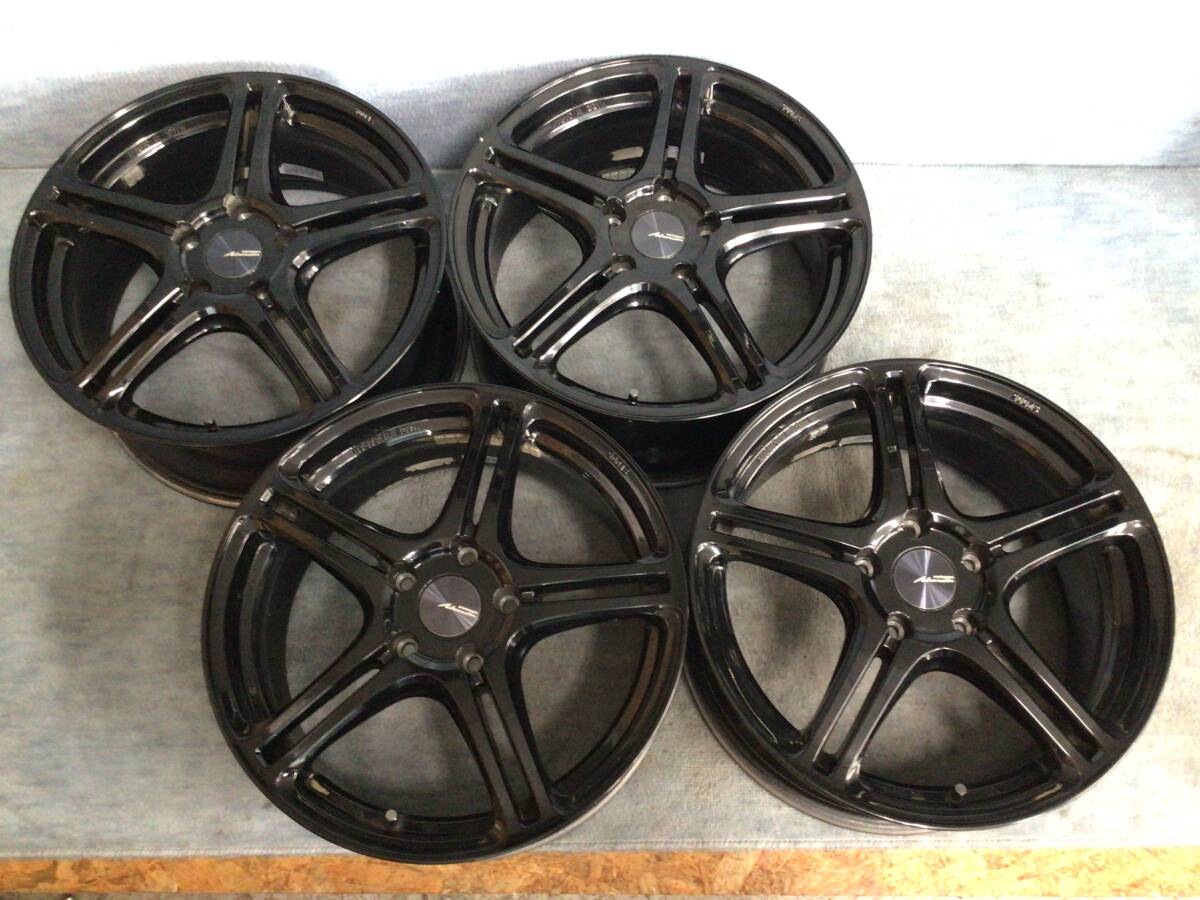 美品 ポテンザ SW005 17インチ 7.5J 114.3/5H アルミホイール4本セット拍卖