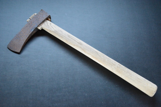 古い斧 0920-5 検索用語→C昭和レトロおの手斧オノ鉈鎌鉞山仕事薪割山師手斧古民具キャンプアウトドア薪割拍卖