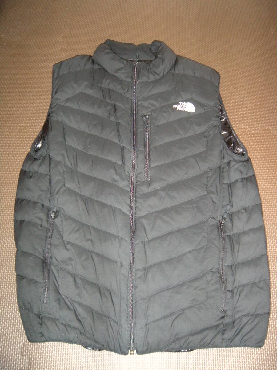 作業着に今なら有名ブランドダウンベストがったたの6千円台【THE NORTH FACE ダウンベスト×1着 Mサイズ ブラックカラー】クリーニング済拍卖