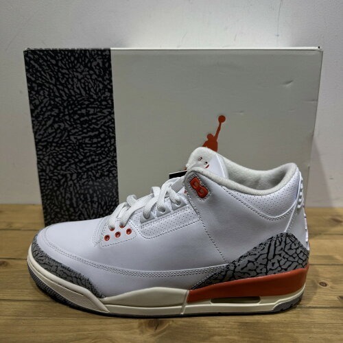 NIKE 2024 WMNS AIR JORDAN 3 RETRO GEORGIA PEACH US11.5/JP28.5cm CK9246-121 ナイキ ウィメンズ エアジョーダン3レトロスニーカー拍卖