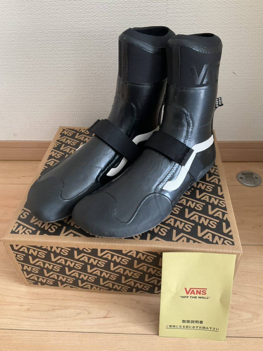 新品 27cm VANS サーフ ブーツ ハイ 5mm SURF BOOTS HI 2 V BLACK サーフィン ブラック バンズ ヴァンズ ウェットスーツ 定価12000円拍卖