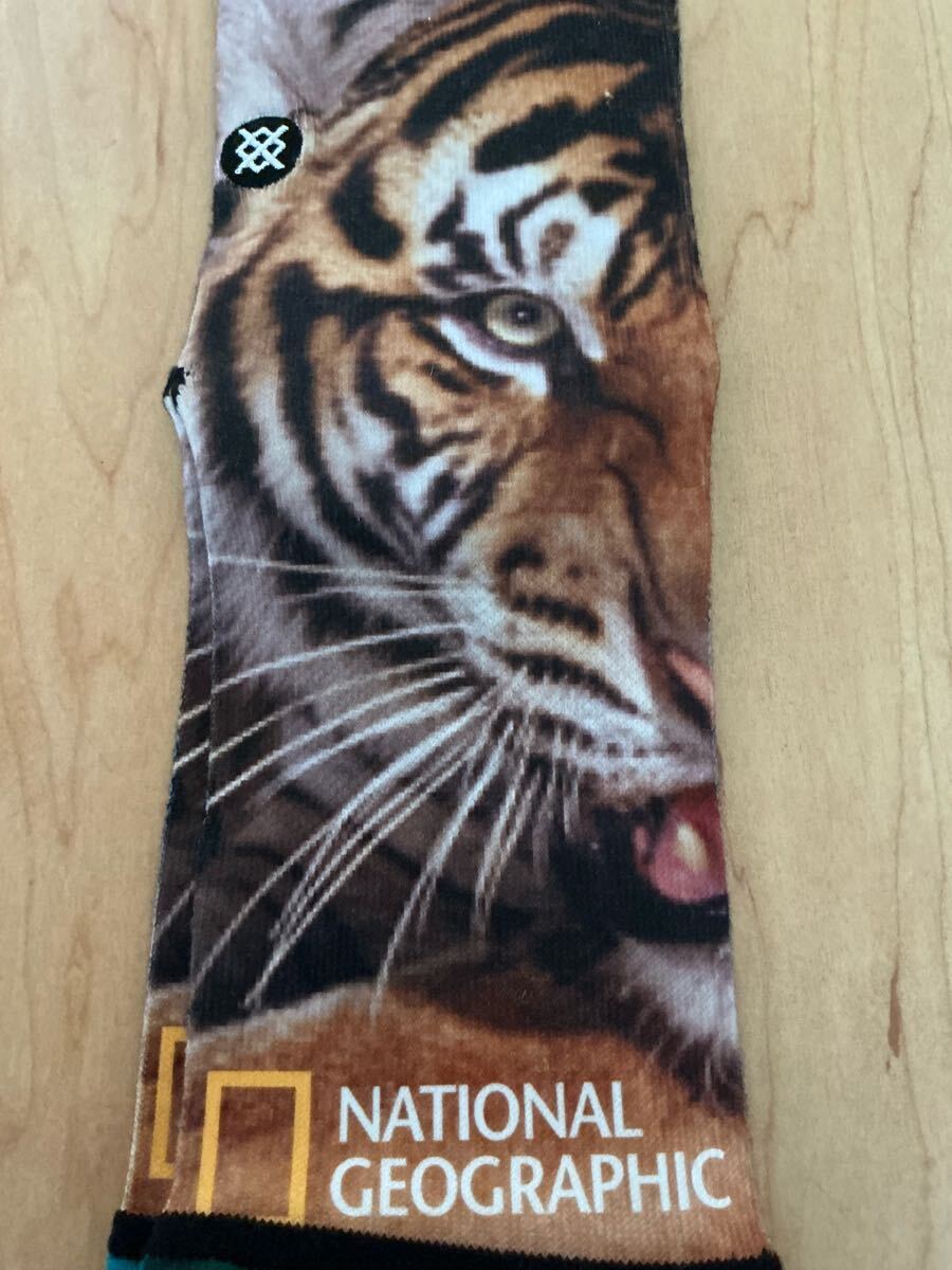 新品 25.5-29cm stance National Geographic スタンス ナショナルジオグラフィック トラ タイガー 定価2970円 拍卖