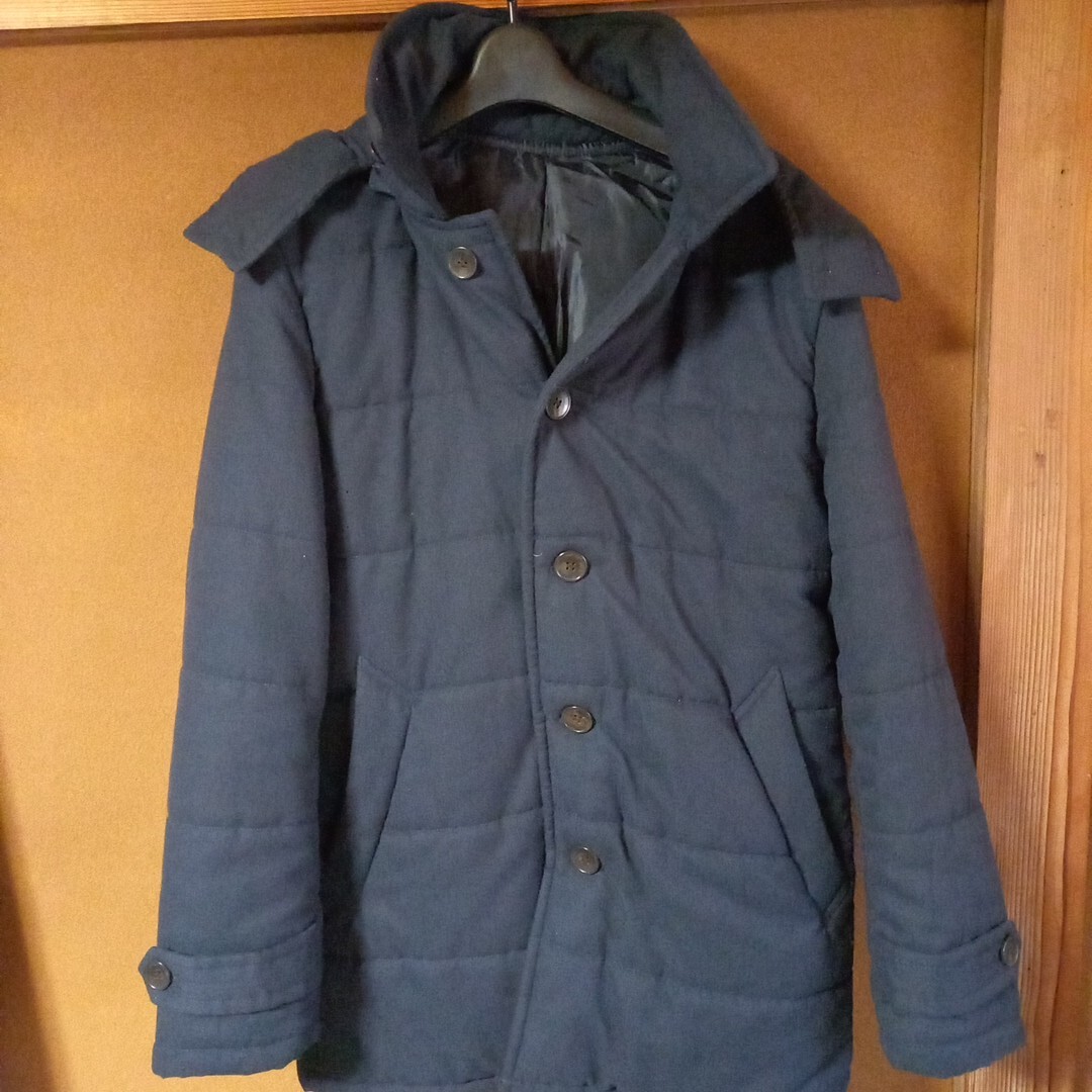 コムサイズム メンズ ダウンコート サイズM ネイビー ダウンジャケット COMME CA ISM拍卖