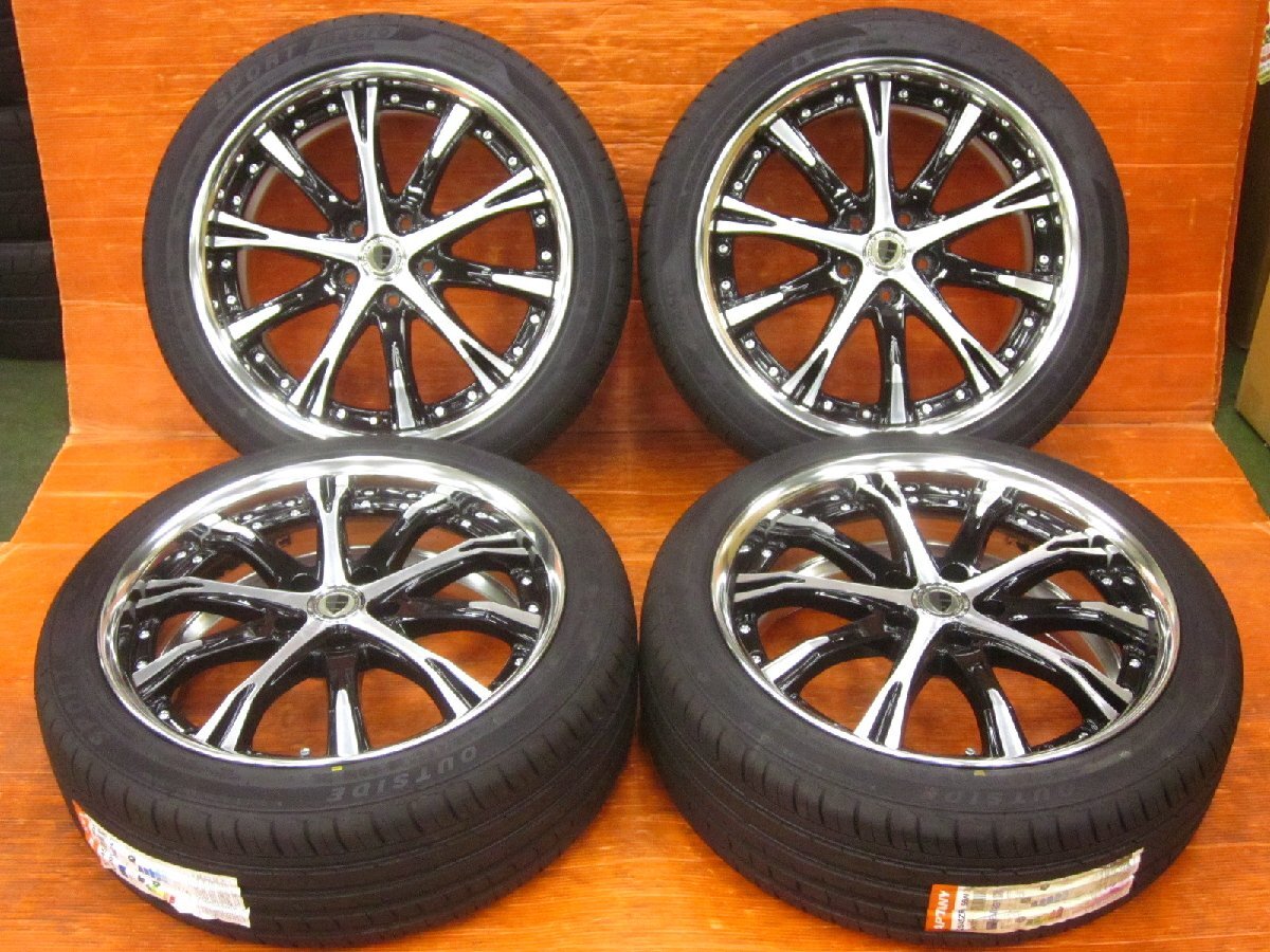 【Y4 WORK シュヴァート SCHWERT SC4 19インチ 8.0J +48 PCD114.3 5H APTANY RA301 225/45R19(新品タイヤ) ヤリスクロス/C-HR/エスティマ拍卖