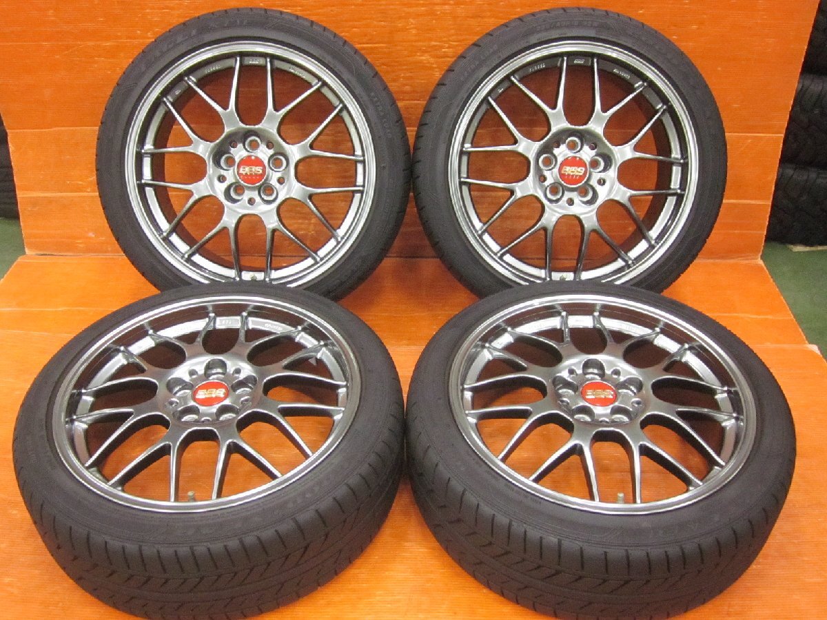 【Y4 BBS RG-R RG747 DB 18インチ 7.5J +49 PCD100 5H φ56mm グッドイヤー EAGLE LS EXE 225/40R18 86/BRZ/インプレッサスポーツ/G4など拍卖