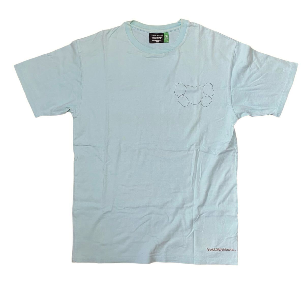 【KAWS × UNDERCOVER カウズ アンダーカバー 2000SS ロゴ Tシャツ メンズM artscabut期 5685 JUN TAKAHASHI 水色 ライトブルー JONIO】拍卖