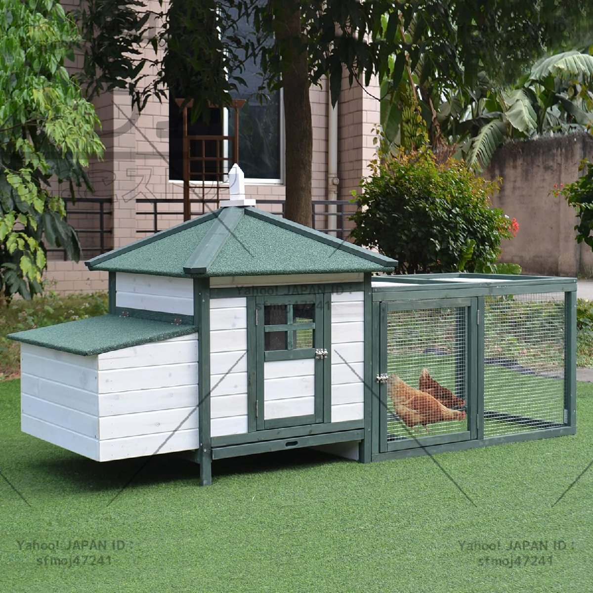 好評 豪華別荘 別荘 丈夫 ペットハウス 犬舎 犬小屋 キャットハウス ハウス おうち 屋外 野外 庭用 通気性 耐磨耗 組立拍卖