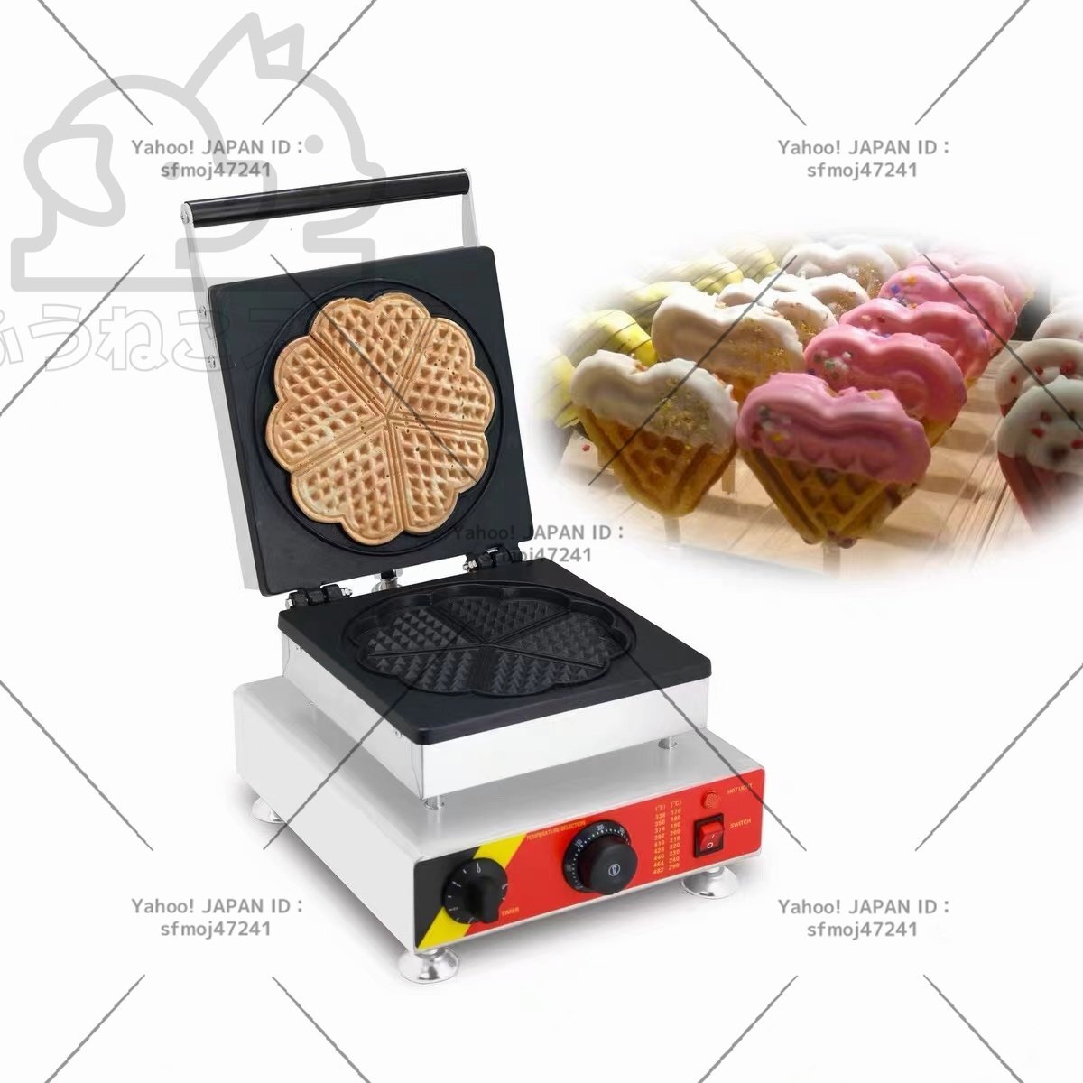 人気推薦 ワッフルメーカー 業務用 110v チョコレートクリーム アイアンマシンベイカ拍卖