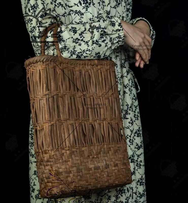 超人気★ 山葡萄かごバッグ 手編み山葡萄籠バッグ バスケット籐かご 自然の良品拍卖