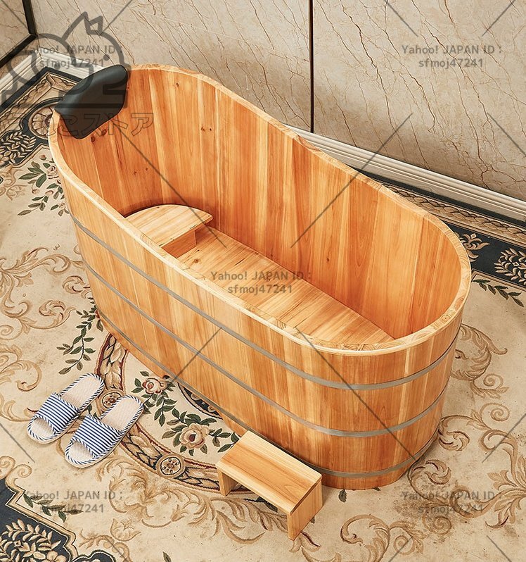 人気推薦☆貴重品☆ 高品質 木製 美容院 お風呂 成人 風呂バケツ サウナ 家庭用 シャワー 長さ100cm拍卖