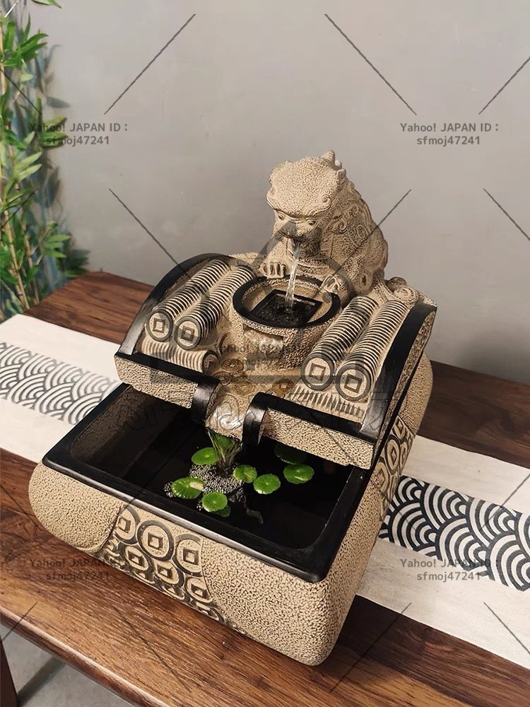 強くお勧め★★卓上噴水 茶室 室内装飾品 玄関 デスクトップの装飾品 リビングルーム 流れる水の装飾品 35*31*48cm デスクトップの噴水拍卖