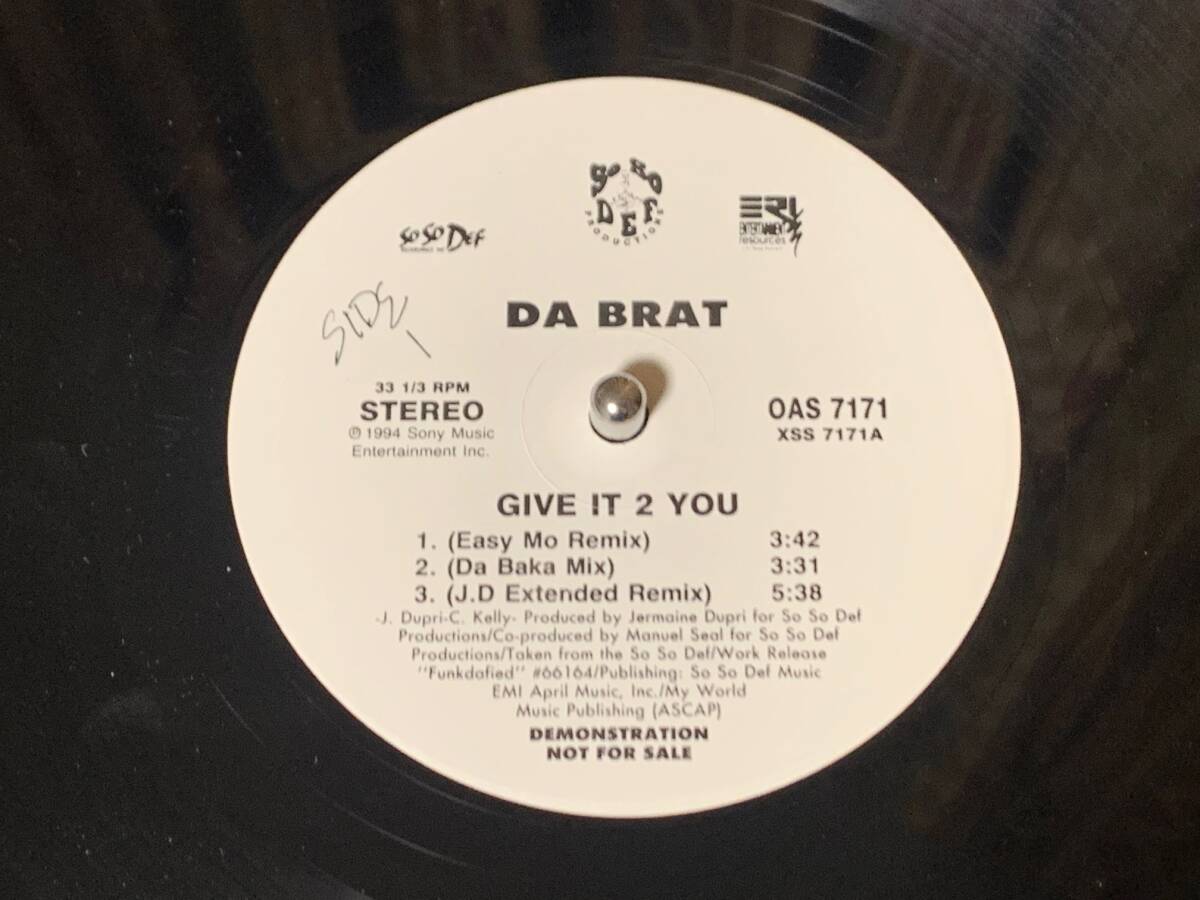 DA BRAT ♪GIVE IT 2 YOU REMIX US オリジナル 拍卖