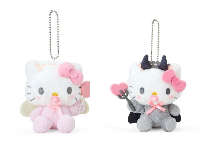 【サンリオ】ベビーエンジェル&デビル キティ マスコット ぬいぐるみ 1ZH2992R702拍卖