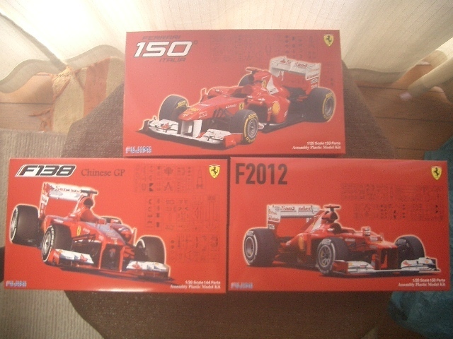 ■1/20 フジミ フェラーリ 150/F138/F2012 3台拍卖