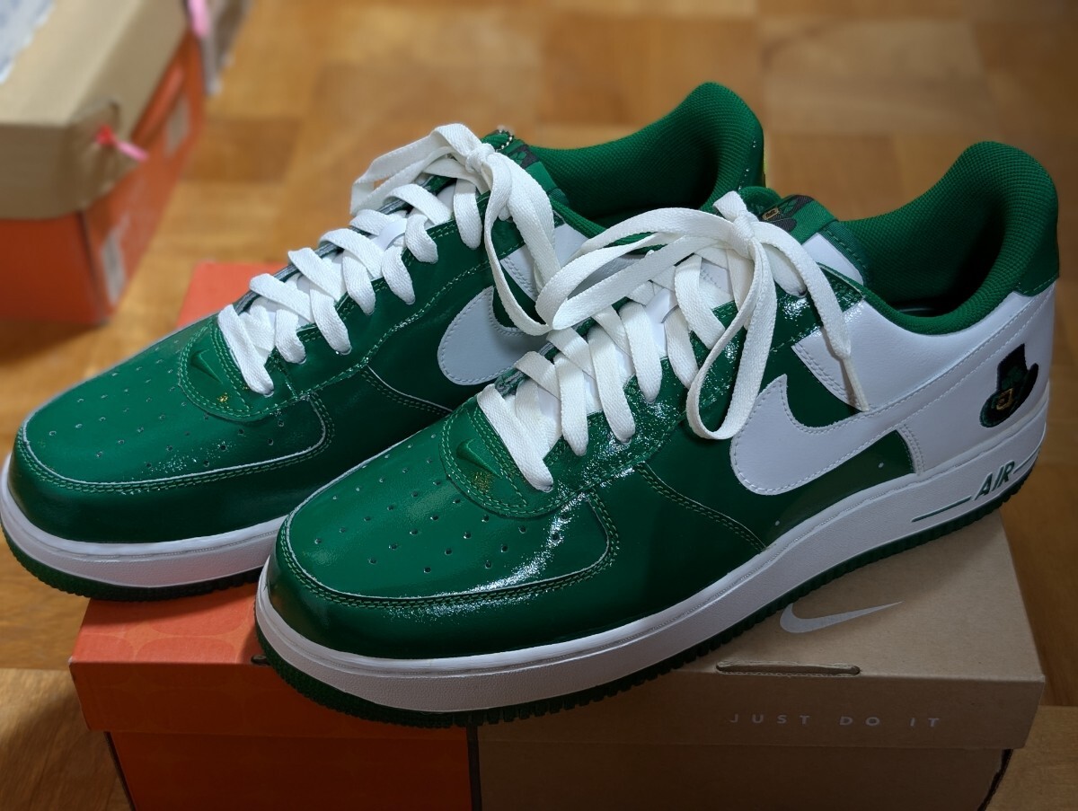 【即決】NIKE AIR FORCE 1 LOW PREMIUM St.PATRICKS DAY 30cm US12 セントパトリックス シャムロック グリーン パテント デッドストック拍卖