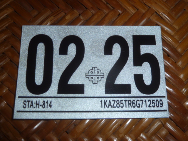 ハワイ インスペクション ステッカー 2025 2025年 2月 USDM HDM 反射 リフレクティブ オリジナル レプリカ 車検 オートチェック 送料無料拍卖