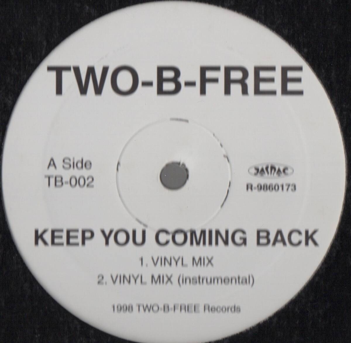 【廃盤12inch】TWO-B-FREE / KEEP YOU COMING BACK拍卖