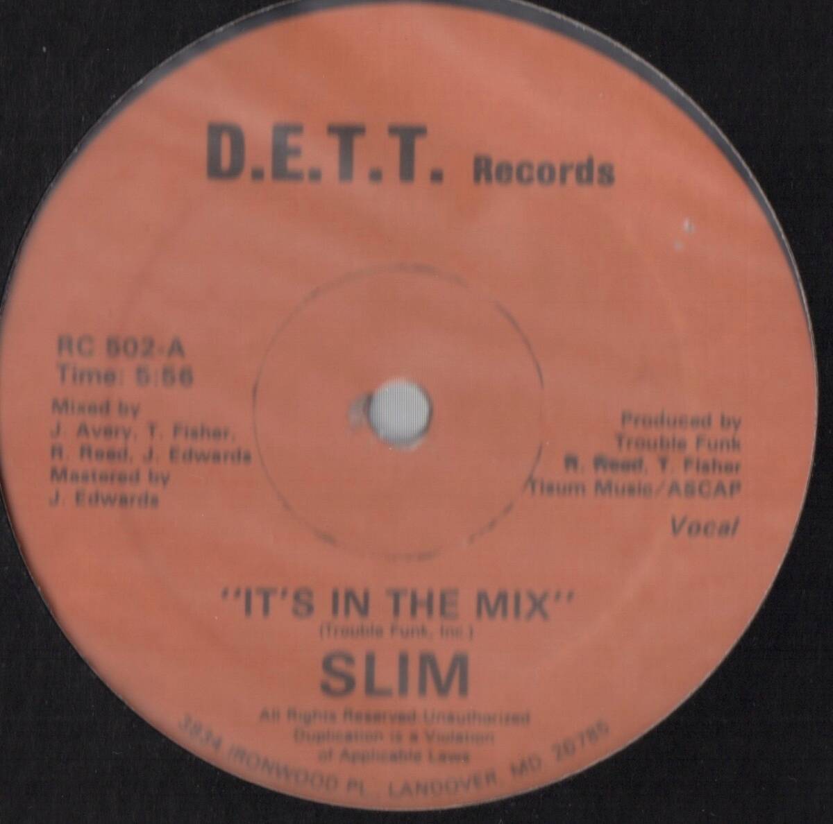 【廃盤12inch】Slim / It's In The Mix拍卖