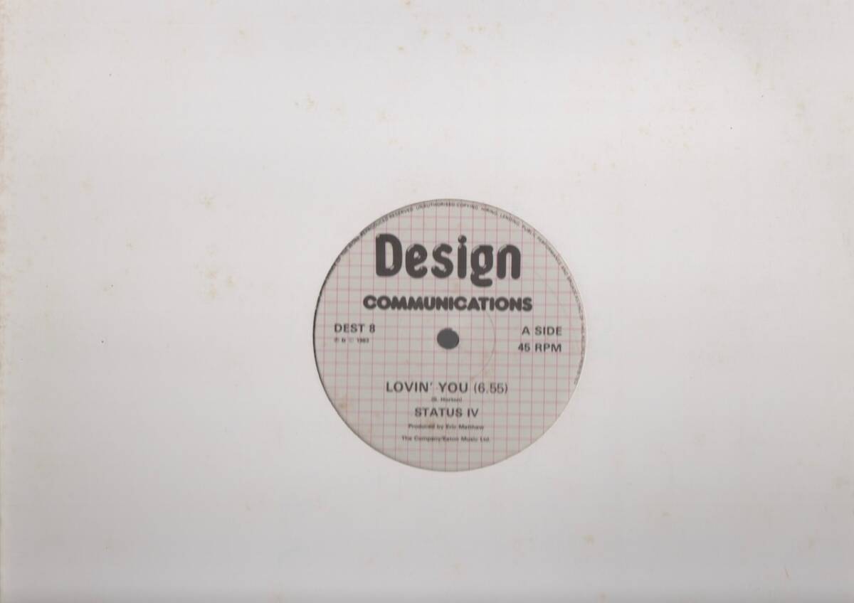 【廃盤12inch】Status IV / Lovin' You拍卖