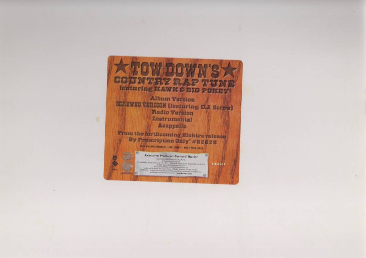 【廃盤12inch】Tow Down / Country Rap Tune拍卖